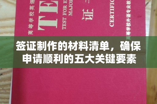 潜山签证制作的材料清单，确保申请顺利的五大关键要素