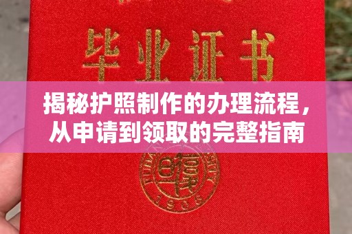 潜山揭秘护照制作的办理流程，从申请到领取的完整指南
