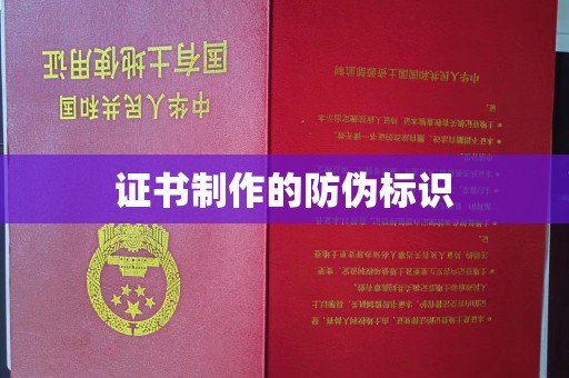 潜山证书制作的防伪标识
