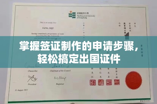 潜山掌握签证制作的申请步骤，轻松搞定出国证件