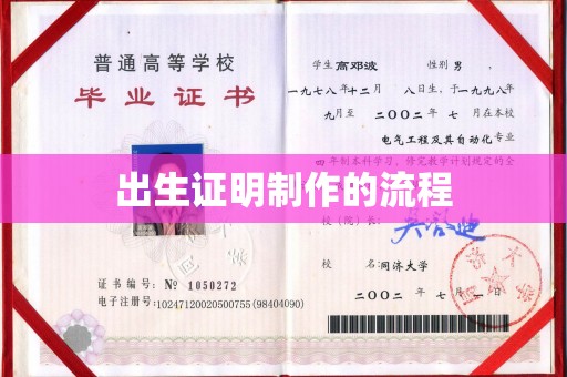 潜山出生证明制作的流程