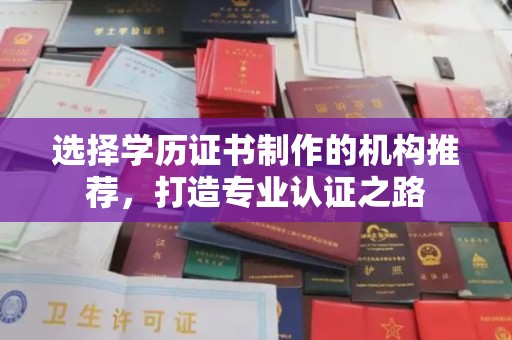 潜山选择学历证书制作的机构推荐，打造专业认证之路